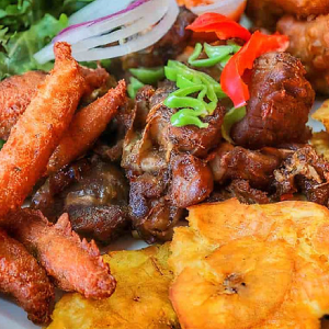 Grio Senp (Simple Fried Pork)